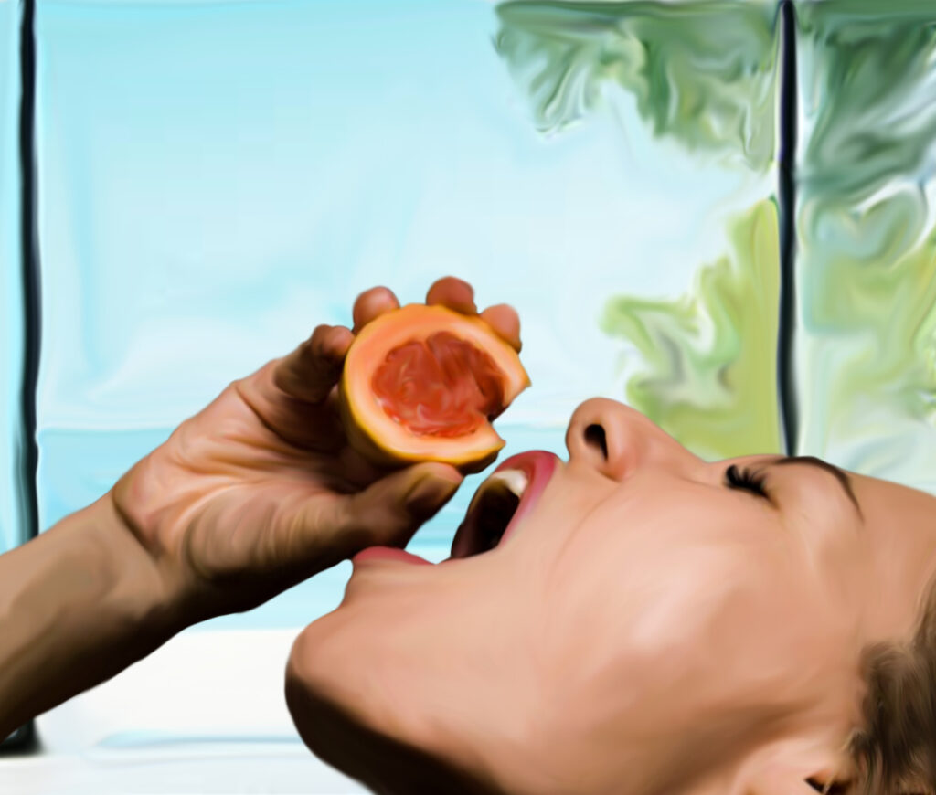 Surprise your partner with the grapefruit blowjob and he will adore you for that! 1 grapefruit blowjob